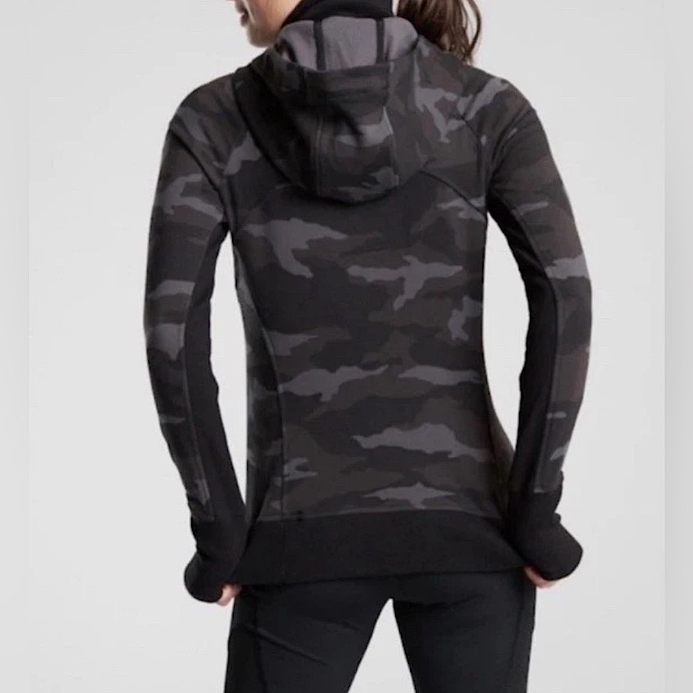 Athleta | Triumph Hoodie Camo Zip Up Jacket Size Small - Picture 8 of 8